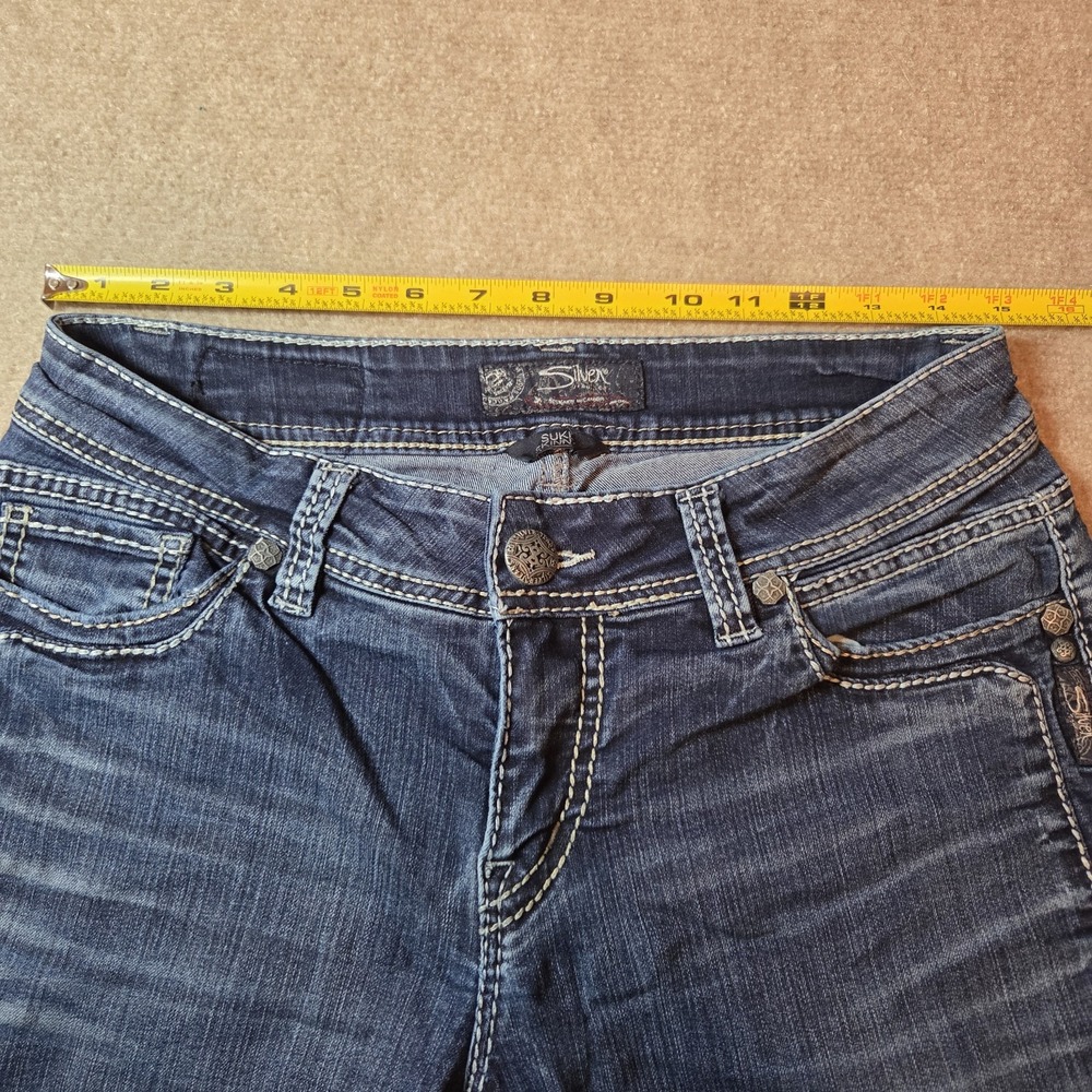Silver Suki Skinny Jeans Women's Size 30x31 Denim Y2K - Picture 6 of 9
